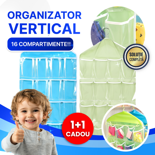 Organizator Vertical cu 16 Compartimente - 1+1🎁