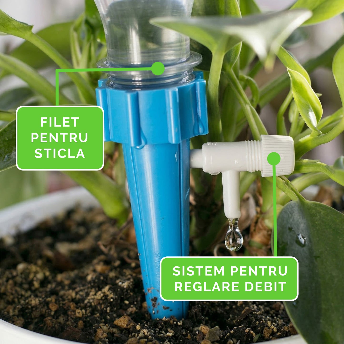 Picurător Reglabil pentru Irigații – 10+10 Cadou 🎁